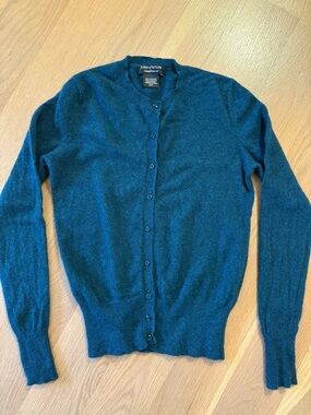 Lord & Taylor Teal Cashmere Sweater